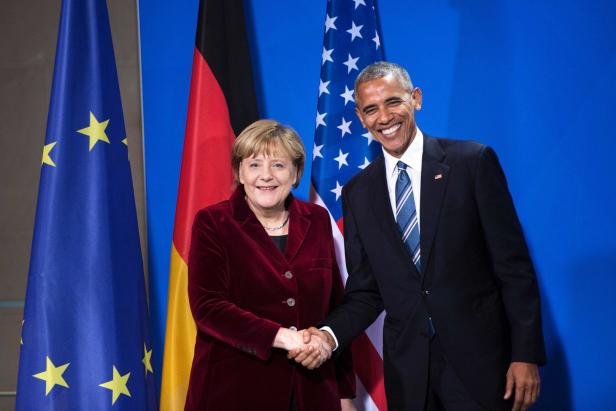 Kanzlerin Merkel kam zu ihrem vierten und letzten US-Präsidenten
