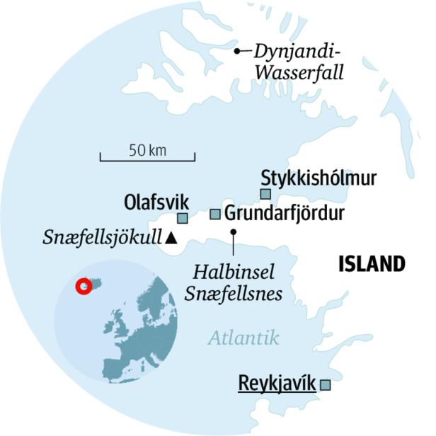 Ganz Island auf der Halbinsel Snæfellsnes