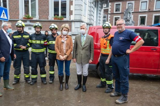 Belgisches Königspaar bedankt sich bei Feuerwehr NÖ für Hochwassereinsatz