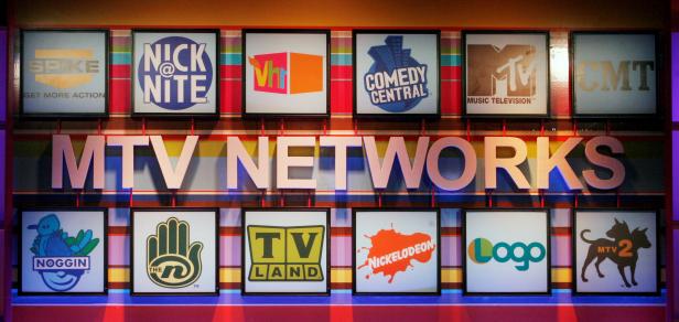 FILE PHOTO: MTV Networks logos at Television Critics Association press tour in Pasadena