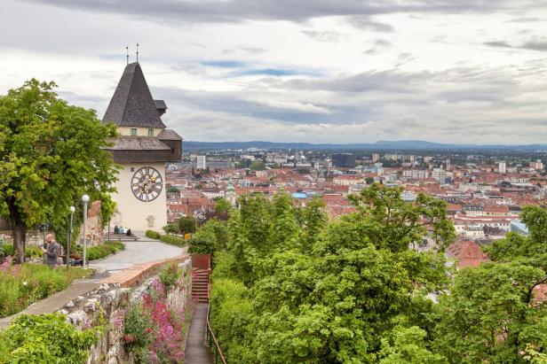 Clock Tower in Graz