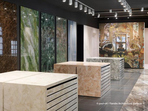 Fiandre Showroom: Inspirationen aus Stein