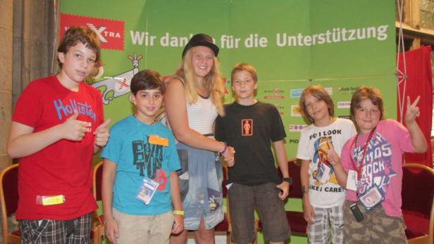 Der Schrei-Wettbewerb der Zeitung machte den Kindern ziemlich viel Spaß