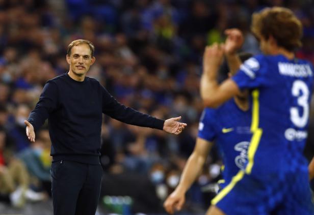 Thomas Tuchel während des Spiels Chelsea gegen Villarreal im europäischen Supercup.