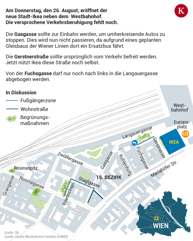 Stadt-Ikea: Ärger um Verkehrsberuhigung kurz vor der Eröffnung