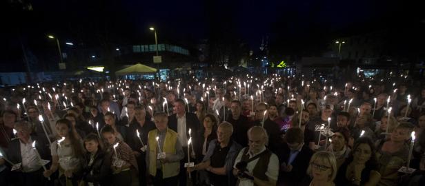 Graz: 700 Teilnehmer bei Lichtermarsch