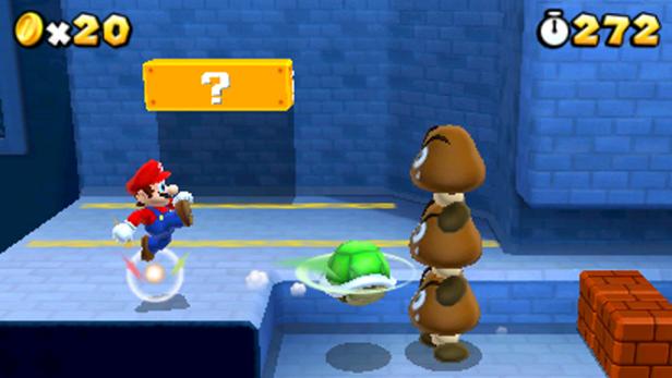Super Mario hüpft und rast wieder