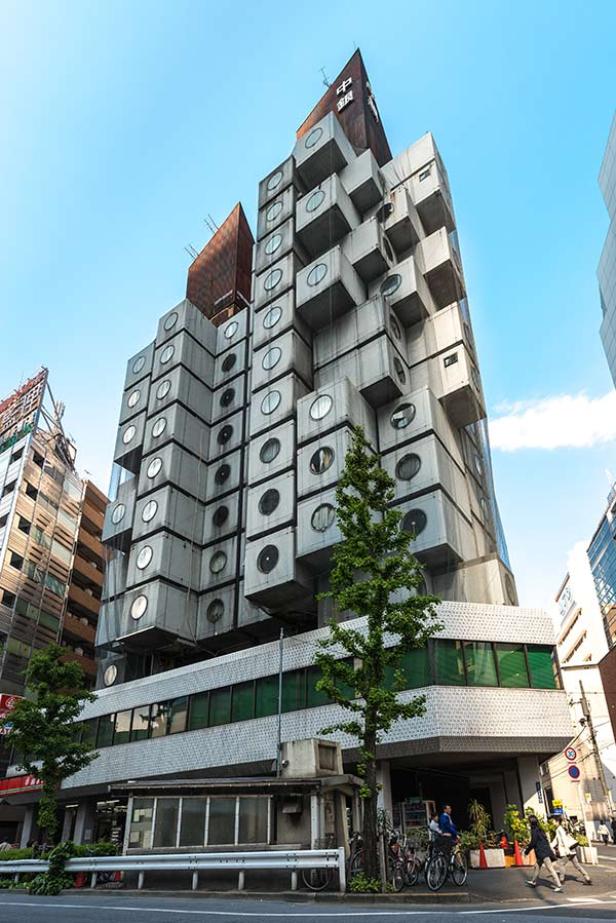 Nakagin-Capsule-Tower-Kisho-Kurokawa-fassade Nakagin-Capsule-Tower-Kisho-Kurokawa-fassade