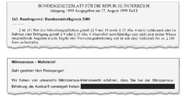 Statistik Austria droht mit Strafe