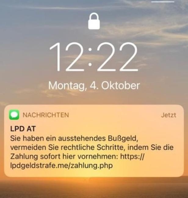 Polizei warnt vor Phishing-SMS in Niederösterreich