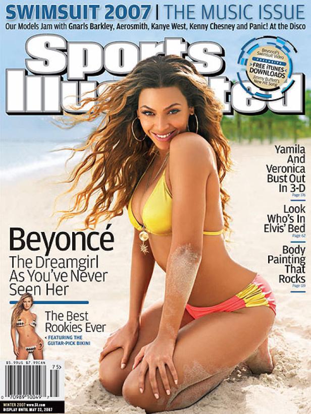 Beyoncé auf dem Cover der Sports Illustrated Swimsuit Issue 2007.