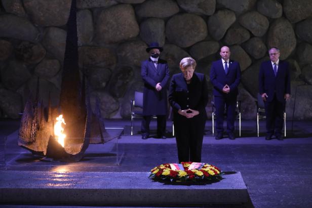 German Chancellor Angela Merkel visits  in Jerusalem