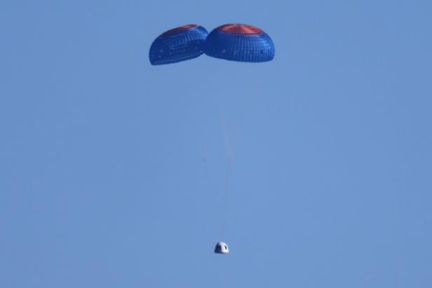 Blue Origin New Shepard rocket blasts off carrying Star Trek actor William Shatner on suborbital flight