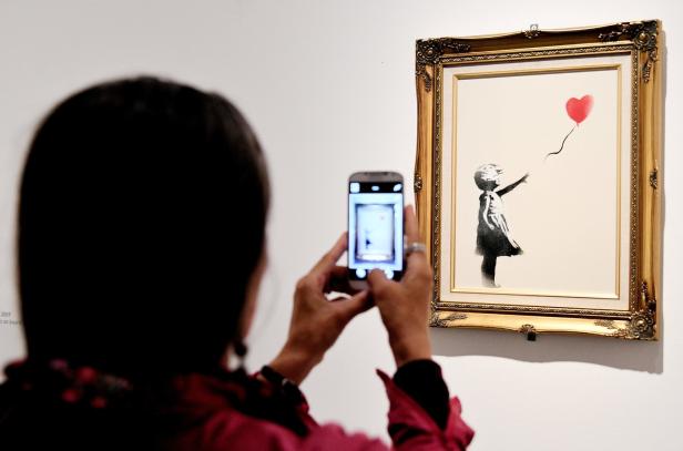 Spektakuläre Banksy-Auktion: Seid geschreddert, Millionen