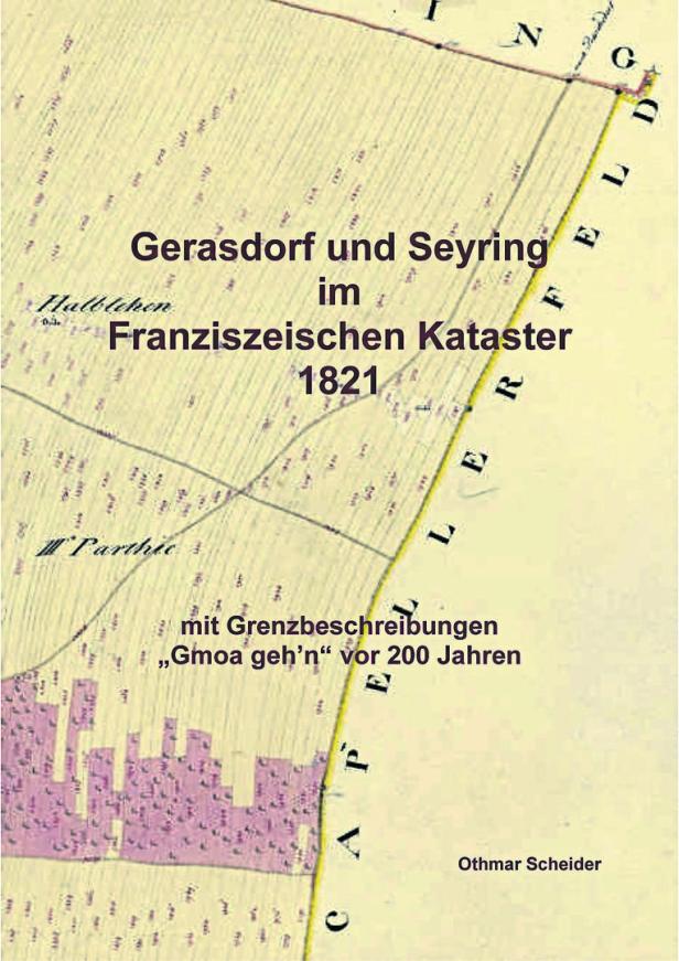 Historische Grenzziehung von Gerasdorf in Erstauflage