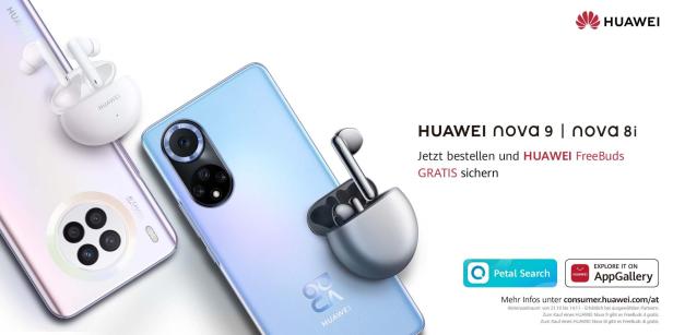 Das neue HUAWEI nova 9: Auffallend innovativ. Ab sofort in Österreich verfügbar.