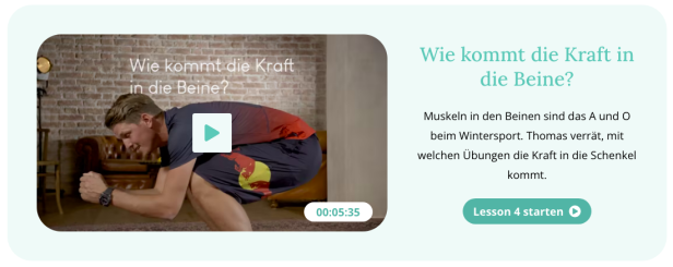 Ein Mann macht eine Übung, um die Beinmuskulatur zu stärken.
