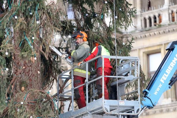 Am Wiener Christkindlmarkt  freut man sich auf Weihnachten