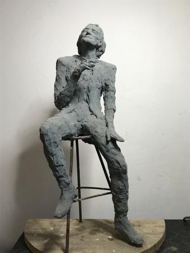 Zehnter Todestag: Eine Skulptur für Ludwig Hirsch