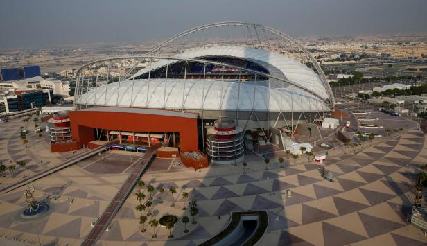 FILE PHOTO: A general view shows Khalifa International Stadium during the venue for the upcoming 2019 IAAF World Athletics Championships in Doha