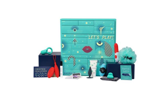 Ein Adventskalender mit verschiedenen Sexspielzeugen und Accessoires von Amorelie.