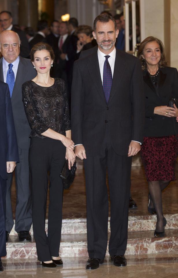 König Felipe und Königin Letizia von Spanien bei einer Veranstaltung.