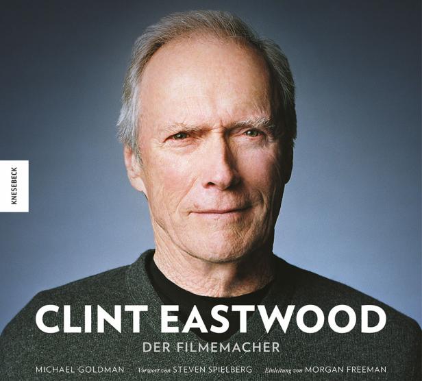 Das Buchcover zeigt ein Porträt von Clint Eastwood, dem Filmemacher.