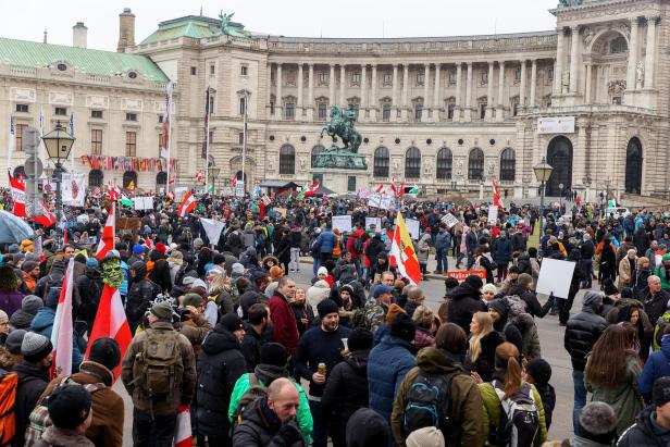 Verletzte und Festnahmen: 40.000 bei Corona-Demos in Wien