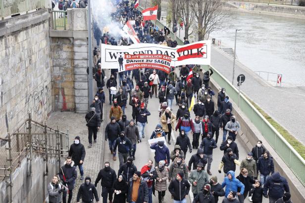 Verletzte und Festnahmen: 40.000 bei Corona-Demos in Wien