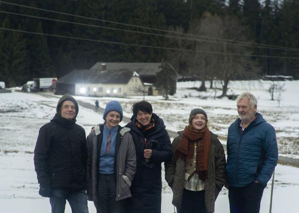 Zu Besuch am Set von Elisabeth Scharang: Über die Flucht in den Wald