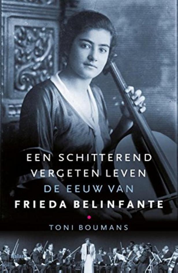 Das Cover der Biografie über Frieda Belinfante zeigt eine junge Frau mit einem Cello.