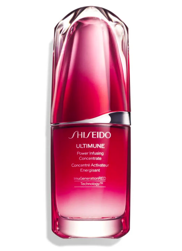 Eine Flasche Shiseido Ultimune Power Infusing Concentrate Serum.