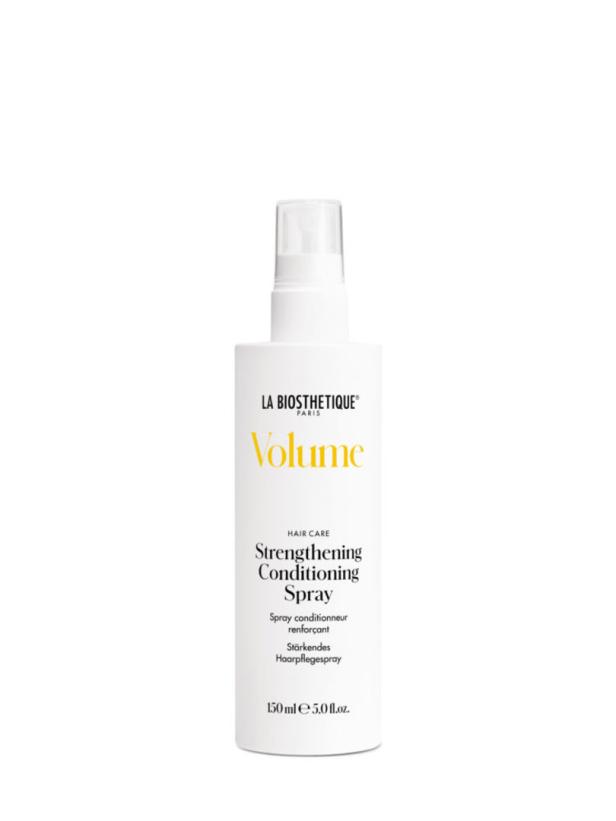 Eine Flasche „La Biosthétique Volume Strengthening Conditioning Spray“.