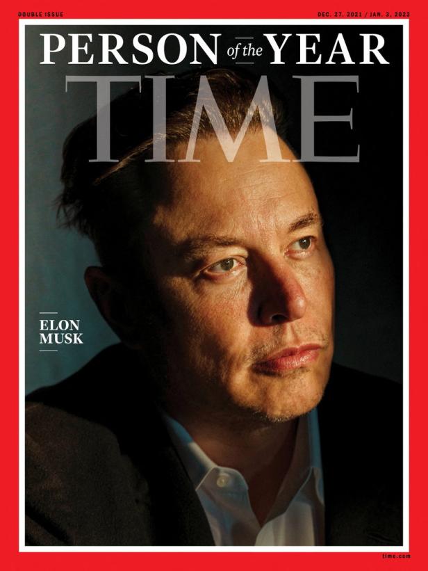 Elon Musk wird zur Person des Jahres 2021 von TIME ernannt