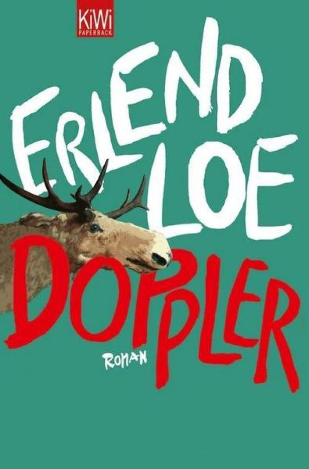 Das Buch „Doppler“ von Erlend Loe mit einem Elch auf dem Cover.
