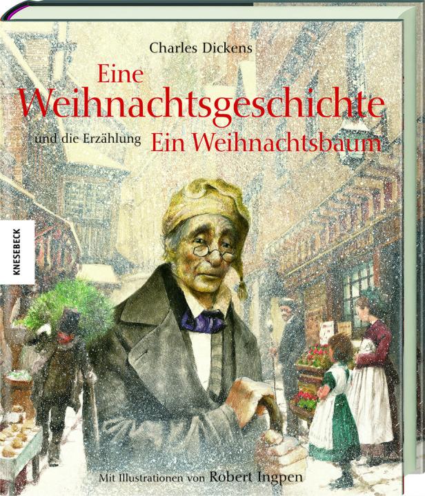 Das Cover des Buches „Eine Weihnachtsgeschichte“ von Charles Dickens mit einer Illustration von Robert Ingpen.