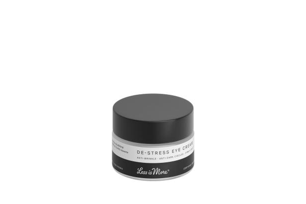 Ein Tiegel „De-Stress Eye Cream“ von Less is More.