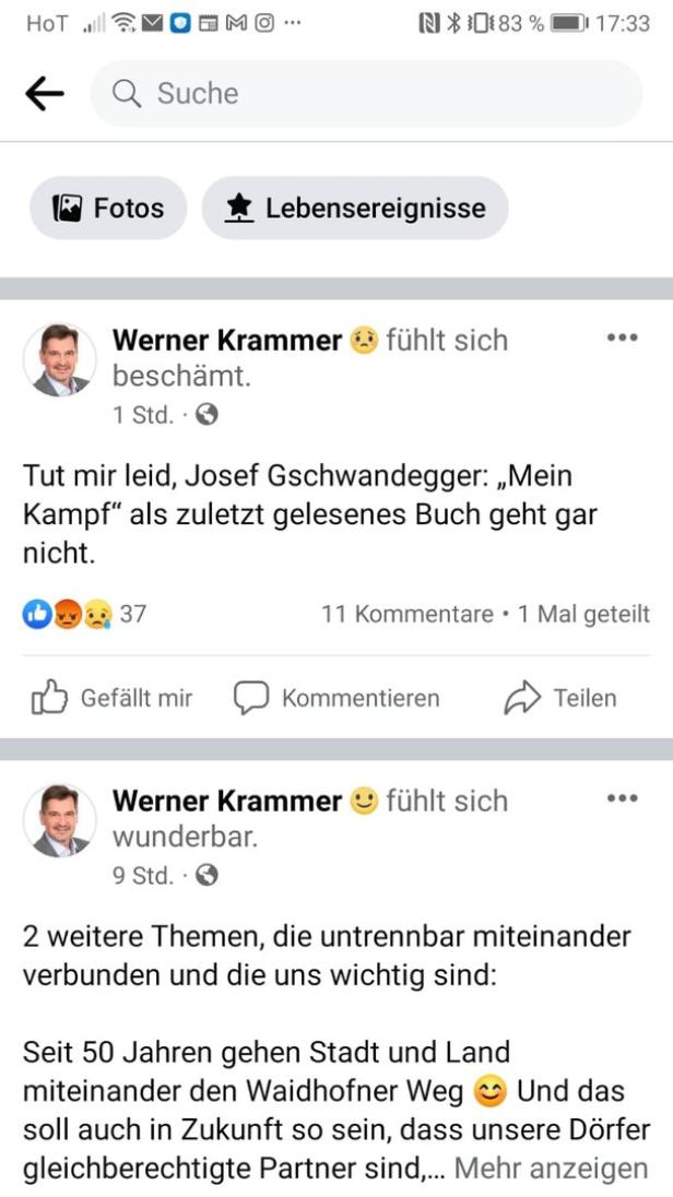 Aufregung um "Mein Kampf"-Leselektüre von FPÖ-Spitzenkandidat