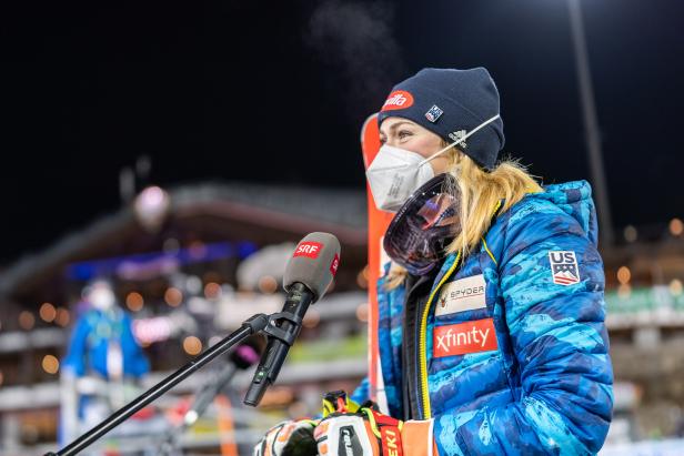 Ski-Weltcup in Schladming: Slalom der Damen: Shiffrin (USA).