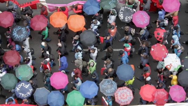 Krawalle bei Blockupy-Demo