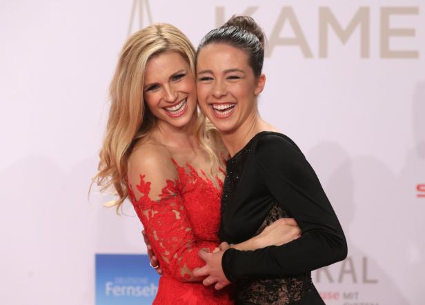 Michelle Hunziker und Tochter Aurora.