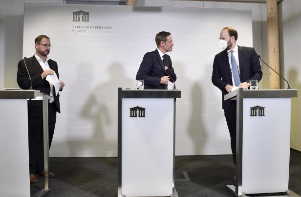 SPÖ, FPÖ, NEOS - EINIGUNG AUF NEUEN U-AUSSCHUSS: KRAINER / HAFENECKER / SCHERAK