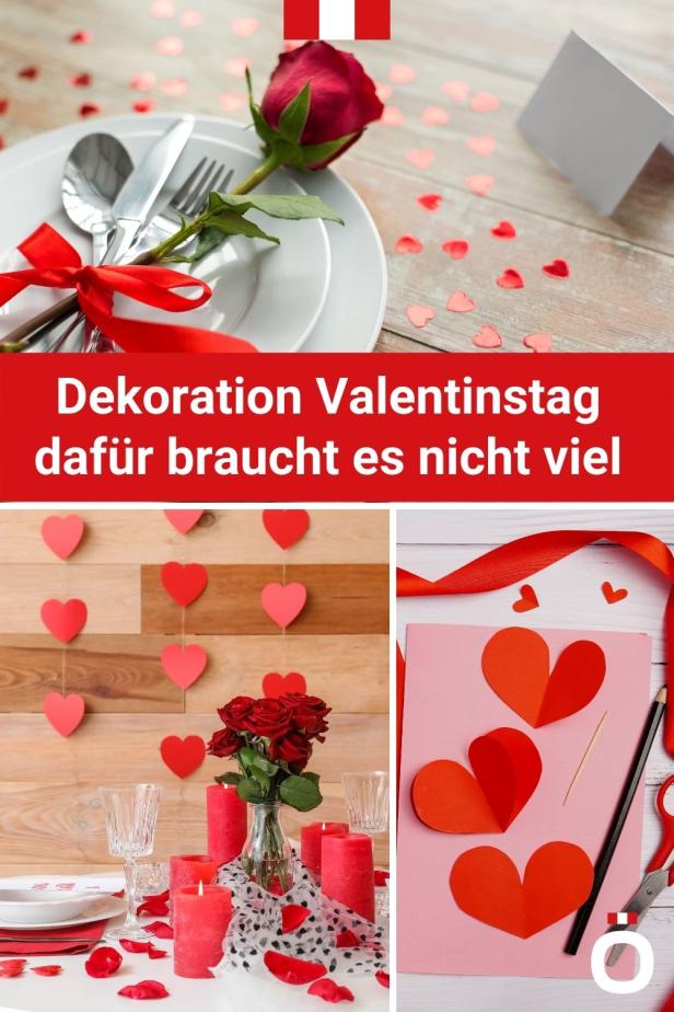 Dekoration zum Valentinstag 