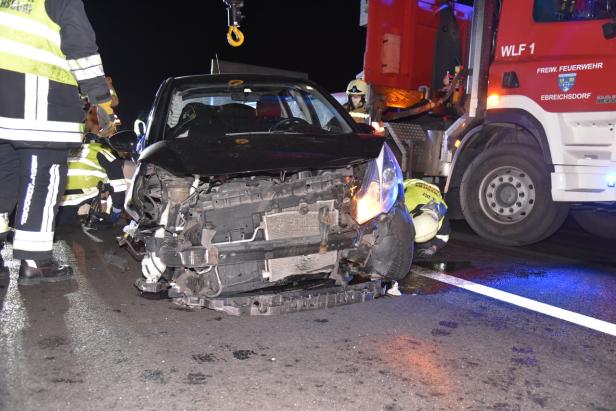 Niederösterreich: Pkw schlitterte 200 Meter über die Autobahn