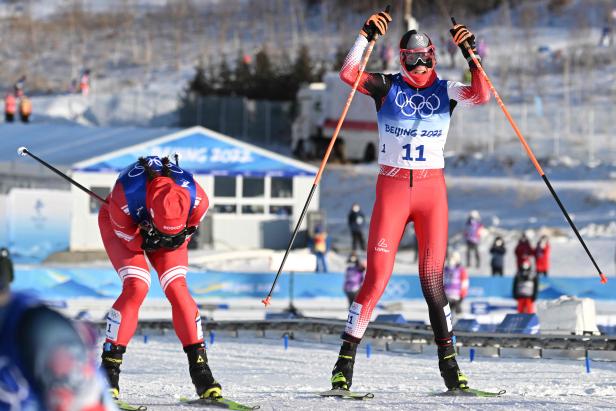Langläuferinnen bei den Olympischen Winterspielen 2022 in Peking.