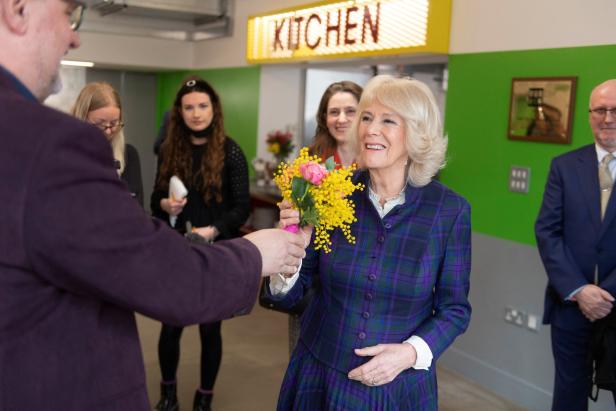Britain's Camilla visits Nourish Hub in London