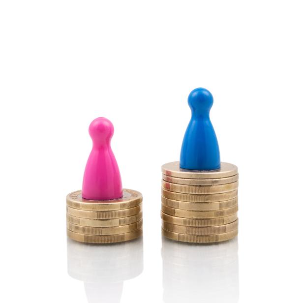 Gender pay gap concept