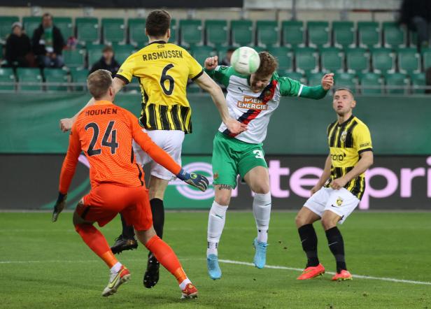 Erst Spektakel, dann Zitterpartie: Rapid rettet Sieg gegen Vitesse
