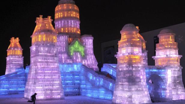 Coole Schau: Chinas großes Eis-Festival