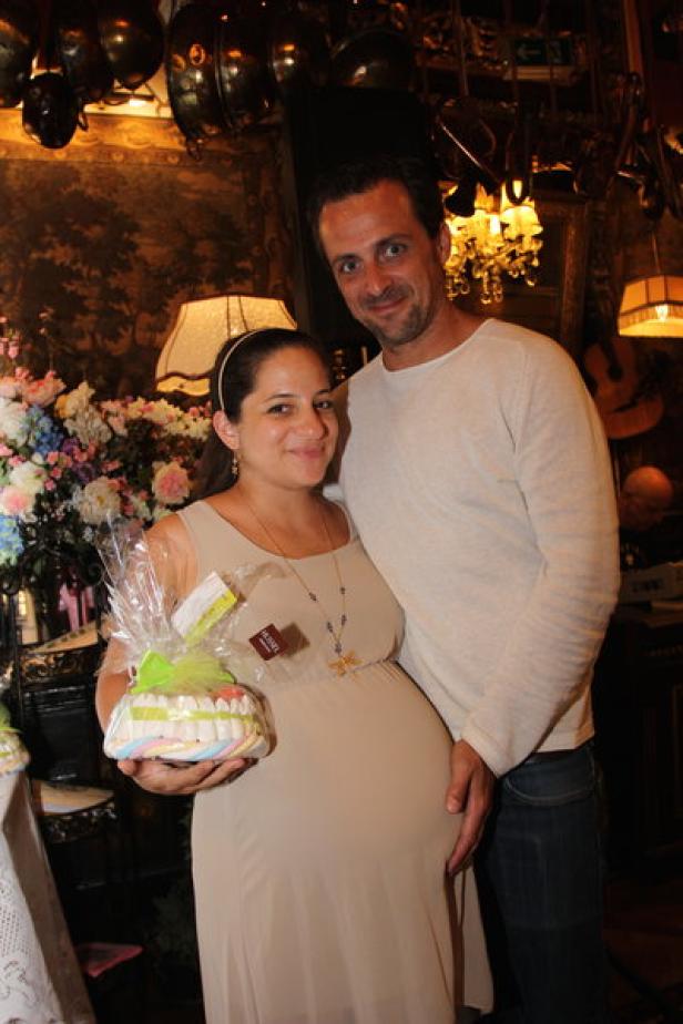 Caroline Athanasiadis mit ihrem Freund Georg Athanasiadis: Zweites Baby für "Kernölamazone"